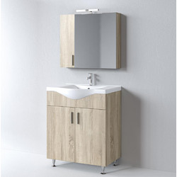Σετ Έπιπλο Μπάνιου SIENA SONOMA 75 9SSI075SN0W Πάγκο 72x34x83cm Martin