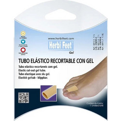 Herbi Feet Κλειστός Ελαστικός Σωλήνας Δακτύλου Με Gel για Κάλους Σφυροδακτυλία & Σκληρύνσεις Small 1τμχ