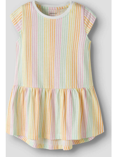 NAME IT Παιδικό Φόρεμα NMFVIGGA CAPSL DRESS F1 NOOS WHITE παιδιά