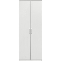 Ντουλάπα Δίφυλλη ArteLibre REIDUN Λευκό Μοριοσανίδα 60x50x195cm