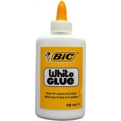 BIC Υγρή Κόλλα White Glue για Χαρτί 118ml