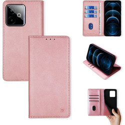 Sonique Vintage Magnet Wallet Θήκη Πορτοφόλι Ροζ Χρυσό (Realme GT 7 5G / Realme GT 7T 5G)