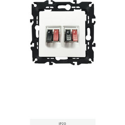 PRIME ΠΡΙΖΑ ΗΧΕΙΩΝ ΔΙΠΛΗ ΜΕ ΚΛΙΠ 36-230VAC IP20 ΛΕΥΚΗ