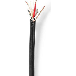 Καλώδιο Μικροφώνου Nedis 2x0.35mm 100m Black CABR1535BK1000