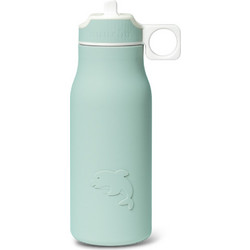 Nuuroo Lau Desert Sage Παιδικό Μπουκάλι Σιλικόνη BPA Free με Καλαμάκι Μπλε 400ml