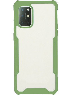 Forcell Huawei P Smart 2021 Θήκη με Πλαίσιο Σιλικόνης Διάφανη - Green