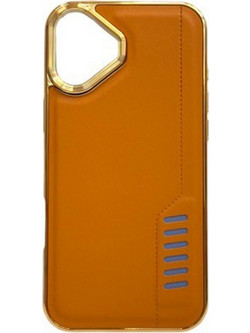 Forcell iPhone 16 Plus Milano Θήκη Σιλικόνης - Brown