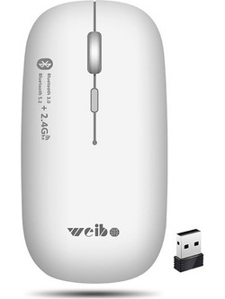 Weibo RF-5005 Ασύρματο Ποντίκι White