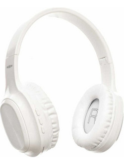 Moxom MX-WL26 Ασύρματα Bluetooth Ακουστικά Over Ear Λευκά