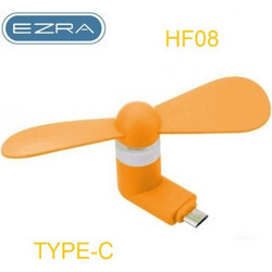 Ezra HF-08 Type-C Ανεμιστηράκι Κινητού Πορτοκαλί