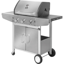 Teesa BBQ3001 Master Gas Ψησταριά Υγραερίου με 3 Εστίες 10.8kW Επιφάνειας 59x41cm TSA0095HQ