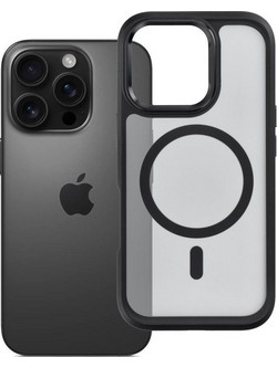 Forcell F-Protect Smoke Hybrid Premium Back Cover MagSafe Black (iPhone 16 Pro)