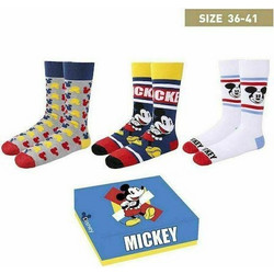 Cerda(R) Disney Mickey Mouse Socks (Size: 36-41)