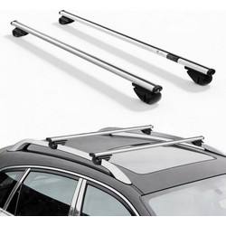 VEVOR Roof Rack Cross Bars, 75 kg Capacity, Universal Fit for Raised Roof Rails, 210-1210 mm Rail Spacing, Lockable Heavy Duty Aluminum Crossbar Racks Rail Rooftop Luggage Canoe Cargo Basket Carrier