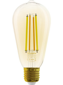 SONOFF Smart λάμπα LED Filament B02-F-ST64, Wi-Fi, 7W, E27, 1800K-5000K