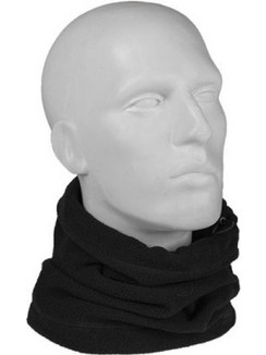 Mil-Tec Χειμερινό Περιλαίμιο - Microfleece - Χρώμα: Μαύρο