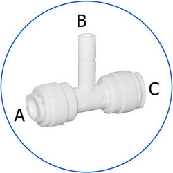 Aqua Filter AQ-A4TR4-W Σύνδεσμος Ασφαλείας Ταφ In-Line