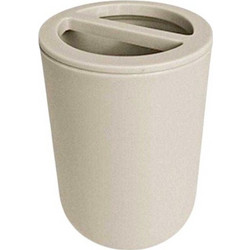 Θήκες οδοντόβουρτσας πλαστικές σε σετ 5Χ - Beige - 21572