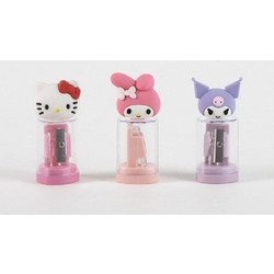 Hello Kitty and Friends assorted pencil sharpener with container 24 Τεμ