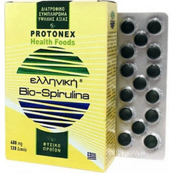Ελληνική Bio Spirulina 400mg 2x120 Ταμπλέτες