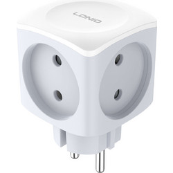 LDNIO Z11 Αντάπτορας Πρίζας 4 Θέσεων EU 3680W - Πολύπριζο Τοίχου χωρίς Καλώδιο με Παιδική Προστασία