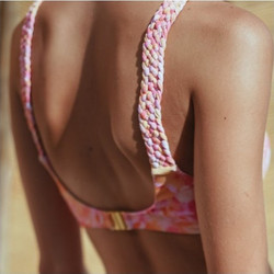 Solano Ananda Bikini Top Μπουστάκι Floral Ροζ 1484