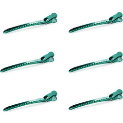Κλιπς Μαλλιών 6 Τεμαχίων Bifull Hair Pins Μεταλλικά Πράσινα 9.4cm