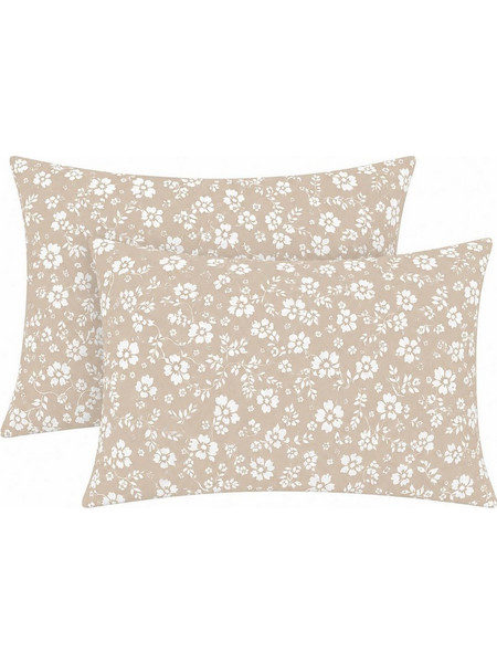 Μαξιλαροθήκες Emily (Σετ 2τμχ) Beige Astron 52 X 72 100% Βαμβάκι