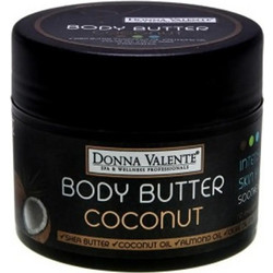 Donna Valente Shea Butter & Coconut Oil Ενυδατικό Butter Σώματος 200ml