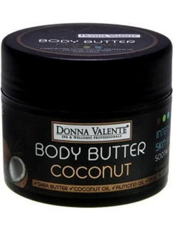 Donna Valente Shea Butter & Coconut Oil Ενυδατικό Butter Σώματος 200ml