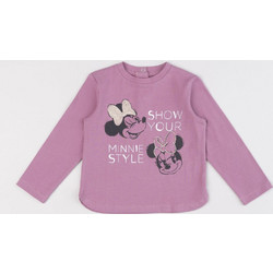 βρεφική μπλούζα ροζ με τη minnie για κορίτσι