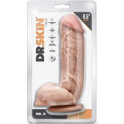 Blush Dr. Skin Mr. D Ρεαλιστικό Dildo με Βεντούζα & Όρχεις 21.6cm Flesh