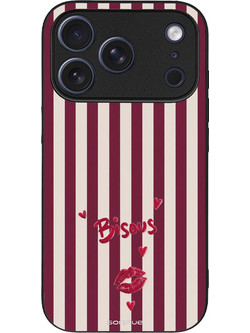 Sonique Stripe Stories Series Θήκη με Σχέδιο «Φιλάκια» (iPhone 17 Pro)
