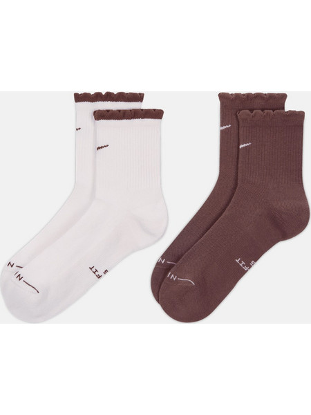 Nike Everyday Elevated Κάλτσες 2-pack IH8621-903 SAIL(TATTOO)/TATTOO(SAIL)