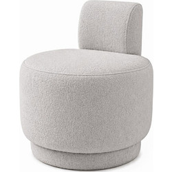 Papatya Guess Boucle Πολυθρόνα Light Grey 51x63x63cm 774BNT1115