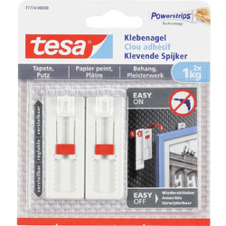 Tesa 77774-00000-00 Κρεμαστράκι με Καρφί Λευκό