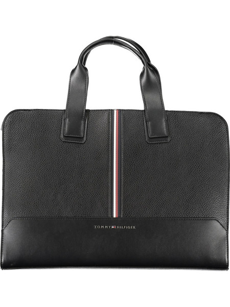 TOMMY HILFIGER BLACK MAN BRIEFCASE Μαύρο