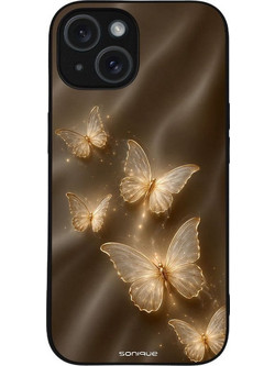 Sonique Diva Series Back Cover Χρυσές Πεταλούδες (iPhone 15)
