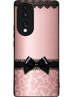 Sonique Diva Series Θήκη (Honor 70 5G) Λεοπάρ Φιόγκος - Ροζ