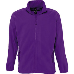 Sol's ped Ανδρική Ζακέτα Fleece με Φερμουάρ Μωβ 55000-712