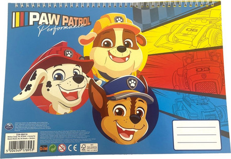 ΜΠΛΟΚ ΖΩΓΡΑΦΙΚΗΣ - PAW PATROL 40 ΦΥΛΛΑ A4 & STICKERS (334-68416)
