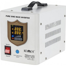 KEMOT PROsinus-800 emergency power supply unit - a pure sine wave inverter with a 12V charging function, 230V, 800VA/500W URZ3405