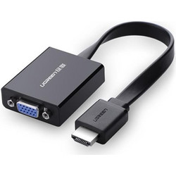 Ugreen 40248 video cable adapter 0.16 m VGA (D-Sub) HDMI + Micro-USB Black