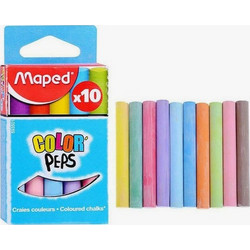 Σετ 10 Χρωματιστές Κιμωλίες Maped