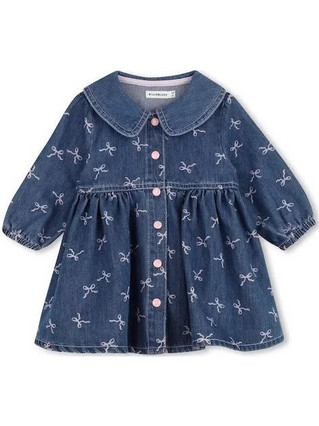 Billieblush Baby Denim Dress Παιδικό Φόρεμα Τζιν