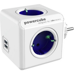 ALLOCACOC PowerCube Original USB - Πολύμπριζο - Μπλε 1202BL/DEOUPC