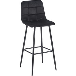 NORA BLACK VELVET ΥΦΑΣΜΑ 75εκ. ΣΚΑΜΠΟ ΜΕΤΑΛΛΙΚΟ 45X42X75-110εκ