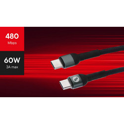 One For All Braided Cable USB-C male - USB-C 60W OFA-CC3515