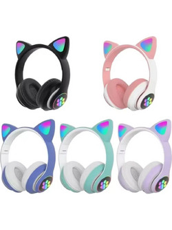 Casti ασύρματο STN-28 over-ear, Bluetooth 5.0, LED, microfon και ραδιόφωνο FM