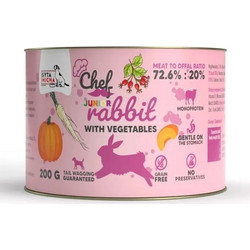 Syta Micha Chef Junior Monoprotein Grain Free with Rabbit & Vegetables 200gr